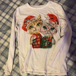Christmas cat shirt
